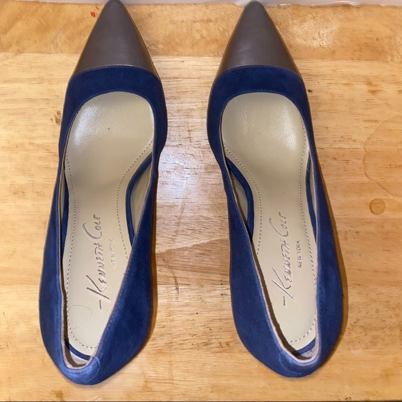 Kenneth Cole Blue Suede Shoes - Picture 3 of 6